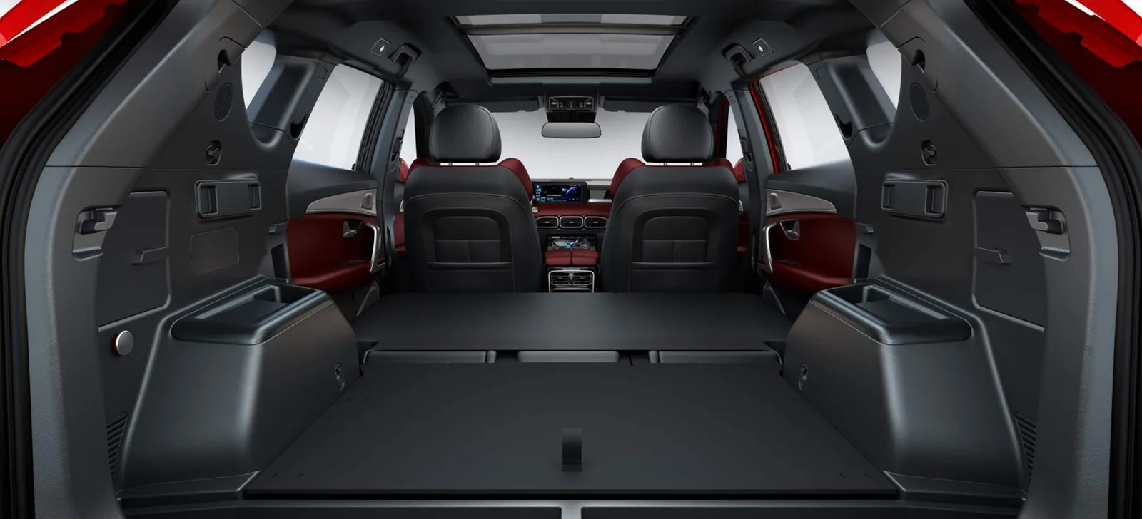 Jetour X70 Plus rear cabin with seats folded