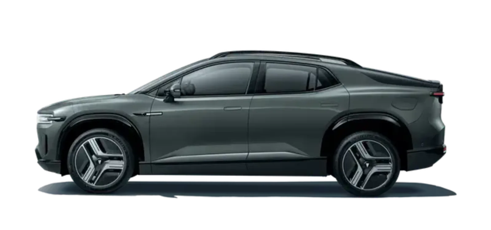 NEVO Q05 studio side profile, dark green
